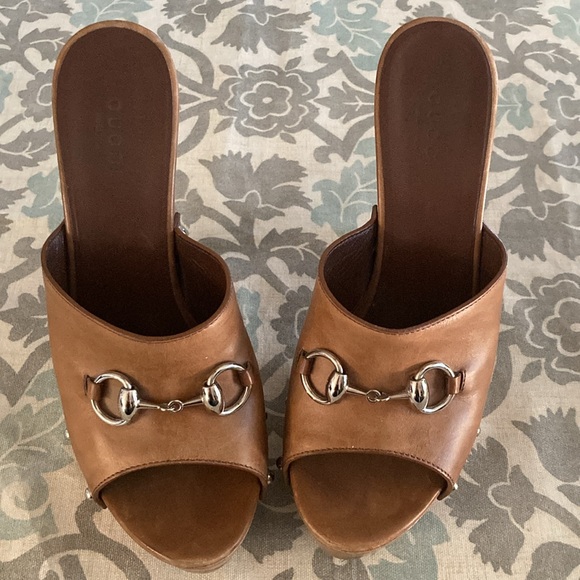 Gucci, Morena, Leather Platform - Size IT 37.5, US 7.5 - Picture 12 of 13